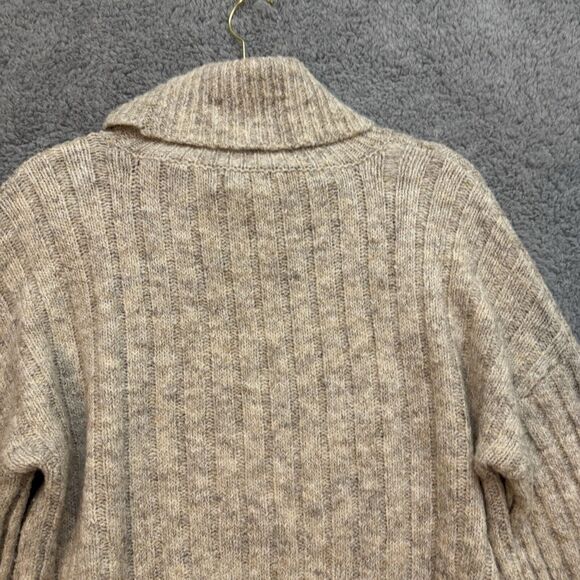 William Rast Sweater Womens Medium Rustic Neutral Chunky Knit Capsule Turtleneck - Picture 11 of 15